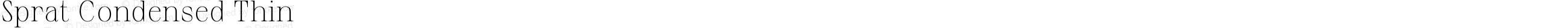 Sprat Condensed Thin