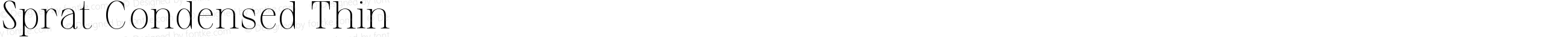 Sprat Condensed Thin