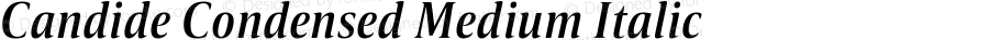 Candide-CondensedMediumItalic