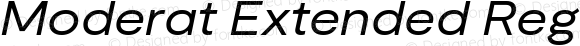 Moderat Extended Regular Italic