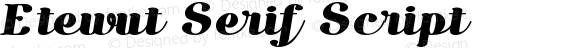 Etewut Serif Script