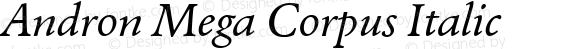 Andron Mega Corpus Italic