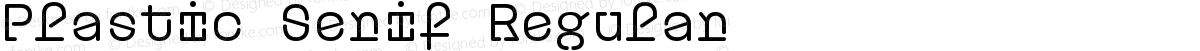 Plastic Serif Regular