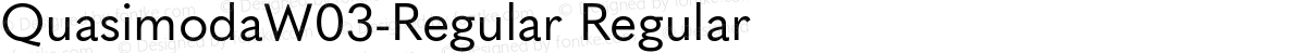 QuasimodaW03-Regular Regular