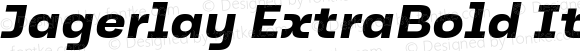 Jagerlay ExtraBold Italic