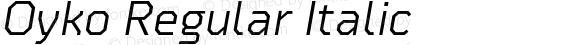 Oyko Regular Italic