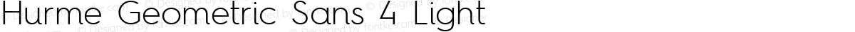 Hurme Geometric Sans 4 Light