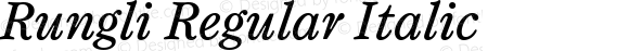 Rungli Regular Italic