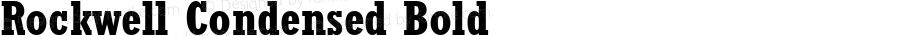 Rockwell Condensed Bold