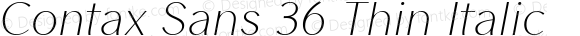 ContaxSans36-ThinItalic