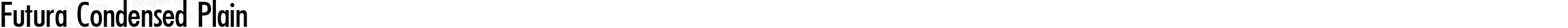 Futura Condensed Plain