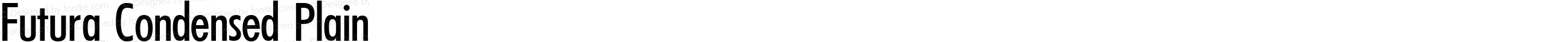 Futura Condensed Plain