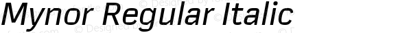 Mynor Regular Italic