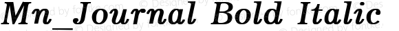 Mn_Journal Bold Italic