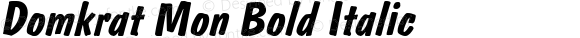 Domkrat Mon Bold Italic