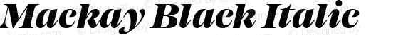 Mackay Black Italic