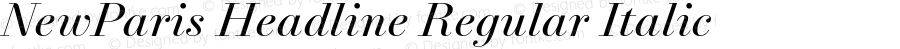 NewParisHeadline-RegularItalic