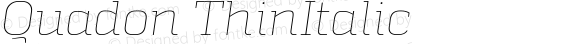 Quadon ThinItalic