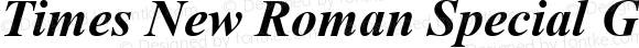 Times New Roman Special G1 Bold Italic