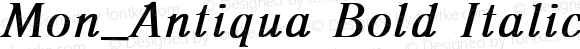 Mon_Antiqua Bold Italic