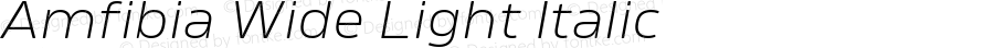 Amfibia-LightWideItalic