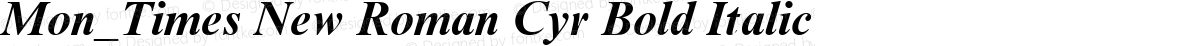 Mon_Times New Roman Cyr Bold Italic