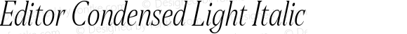 EditorCondensed-LightItalic