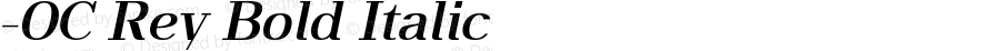 -OC Rey Bold Italic