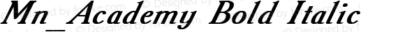 Mn_Academy Bold Italic