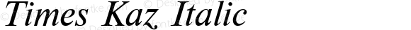 Times Kaz Italic