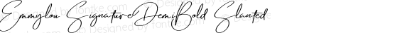 EmmylouSignature-DemiBoldSl