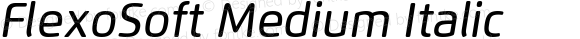 FlexoSoft Medium Italic