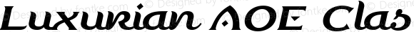 Luxurian AOE Classic Italic