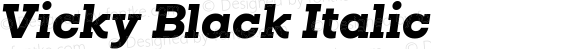 Vicky Black Italic