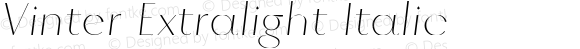 Vinter Extralight Italic