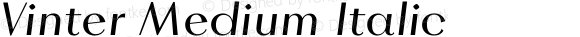 Vinter Medium Italic