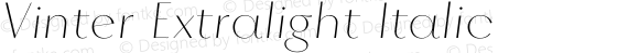 Vinter Extralight Italic