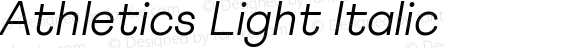 Athletics Light Italic