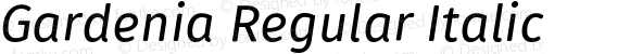 Gardenia Regular Italic
