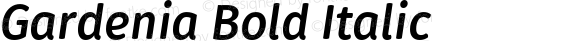 Gardenia Bold Italic