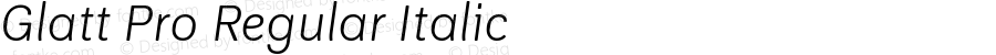 GlattPro-RegularItalic