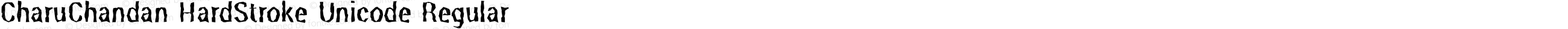 CharuChandan HardStroke Unicode Regular