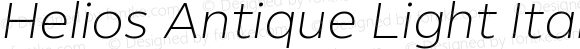 Helios Antique Light Italic