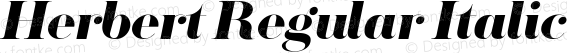 Herbert Regular Italic