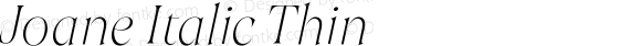 Joane Italic Thin