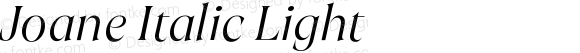 Joane Italic Light