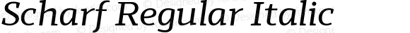 Scharf Regular Italic