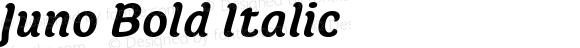 Juno Bold Italic