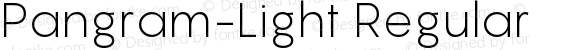 Pangram-Light Regular