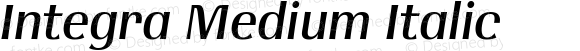 Integra Medium Italic